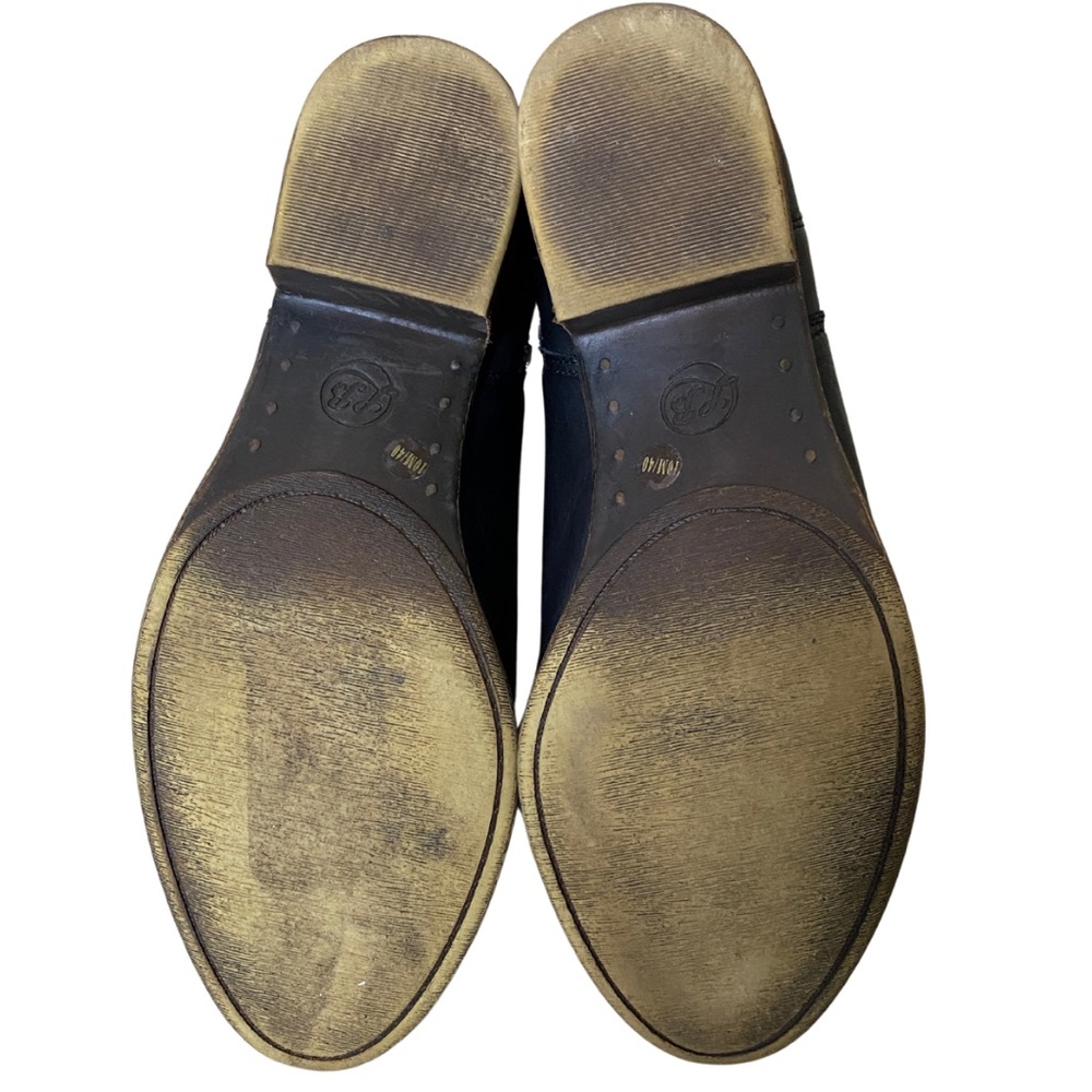 Lucky Brand “Breah” Black Leather Double Zip-Up Booties Size 10 - Picture 8 of 11